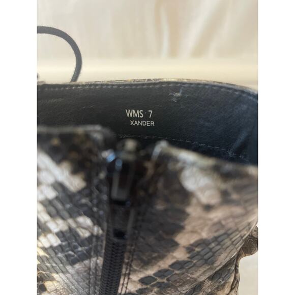 Report Zander Snake Print  Lace Up Zip Side Solid Mesh Toe Combat Boot Size 7 - Picture 6 of 9